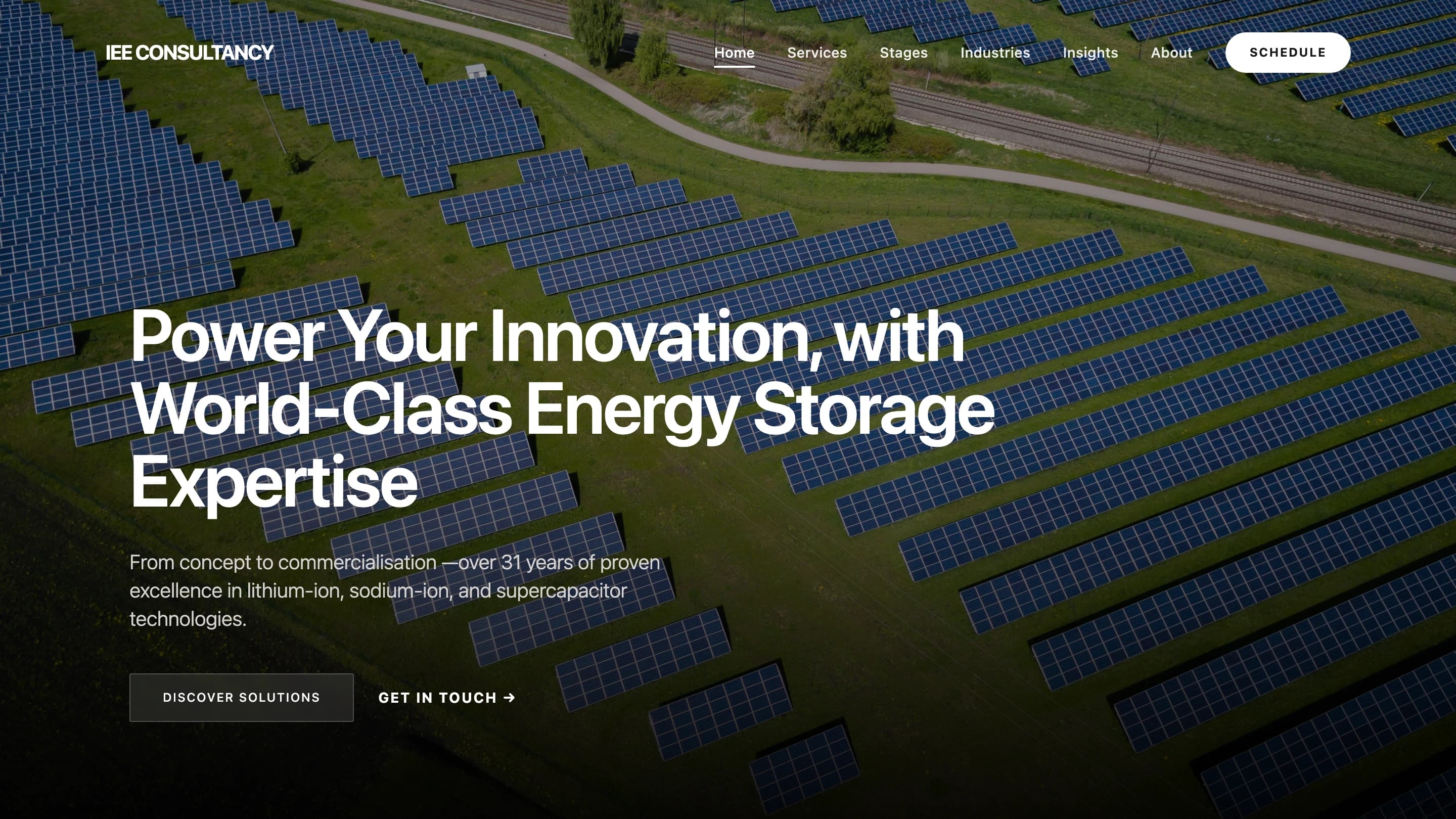 IEE Consultancy website design
