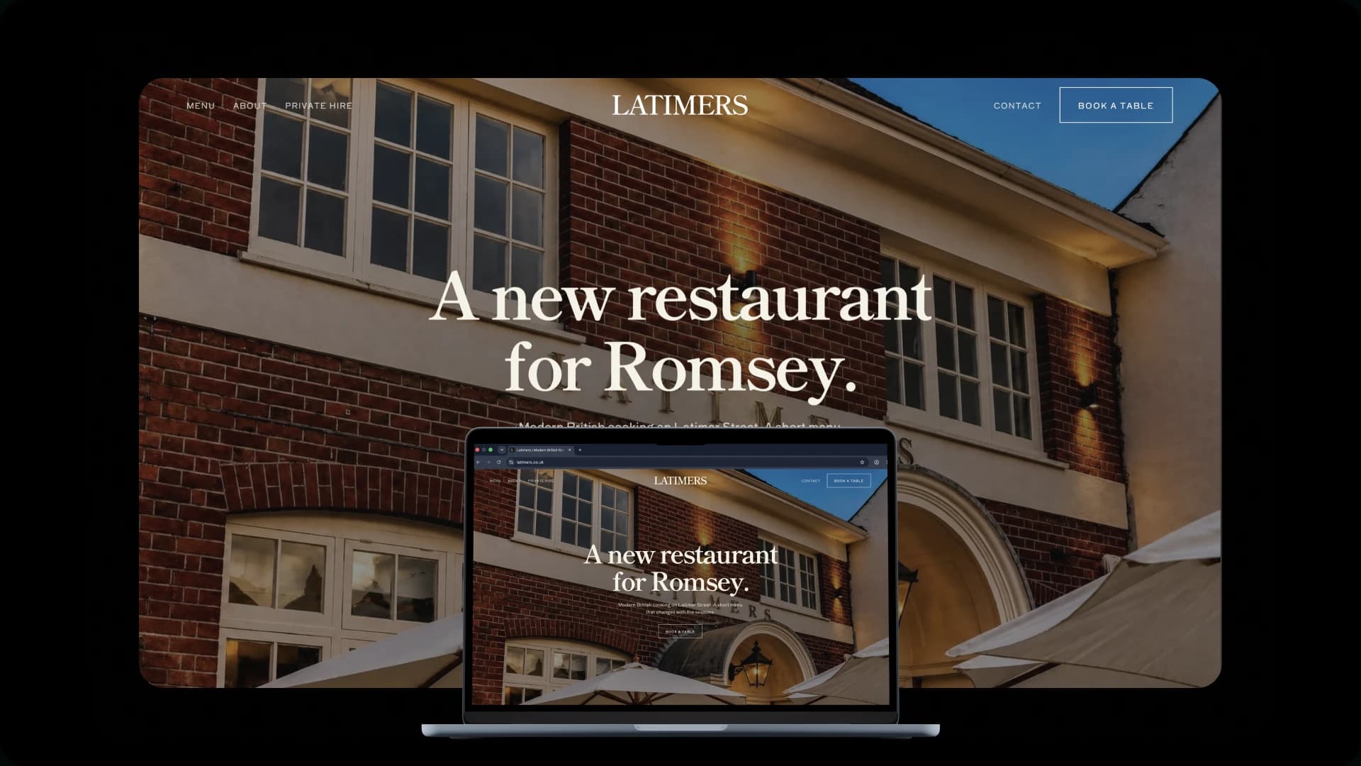 Latimers website design