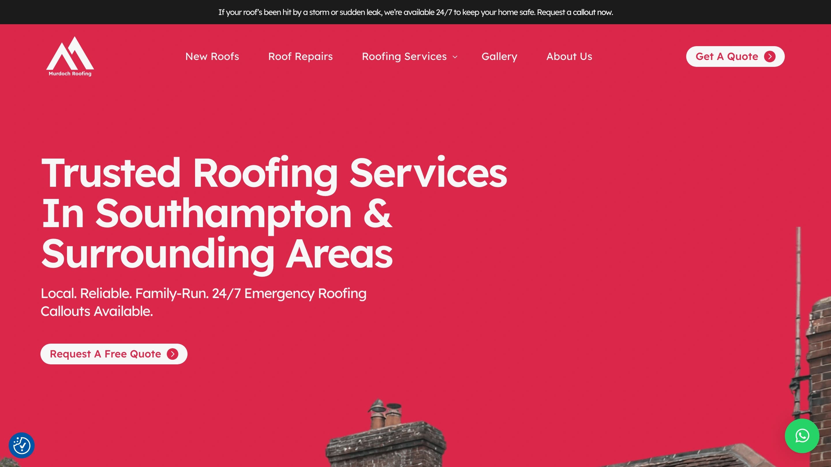 Murdoch Roofing website design