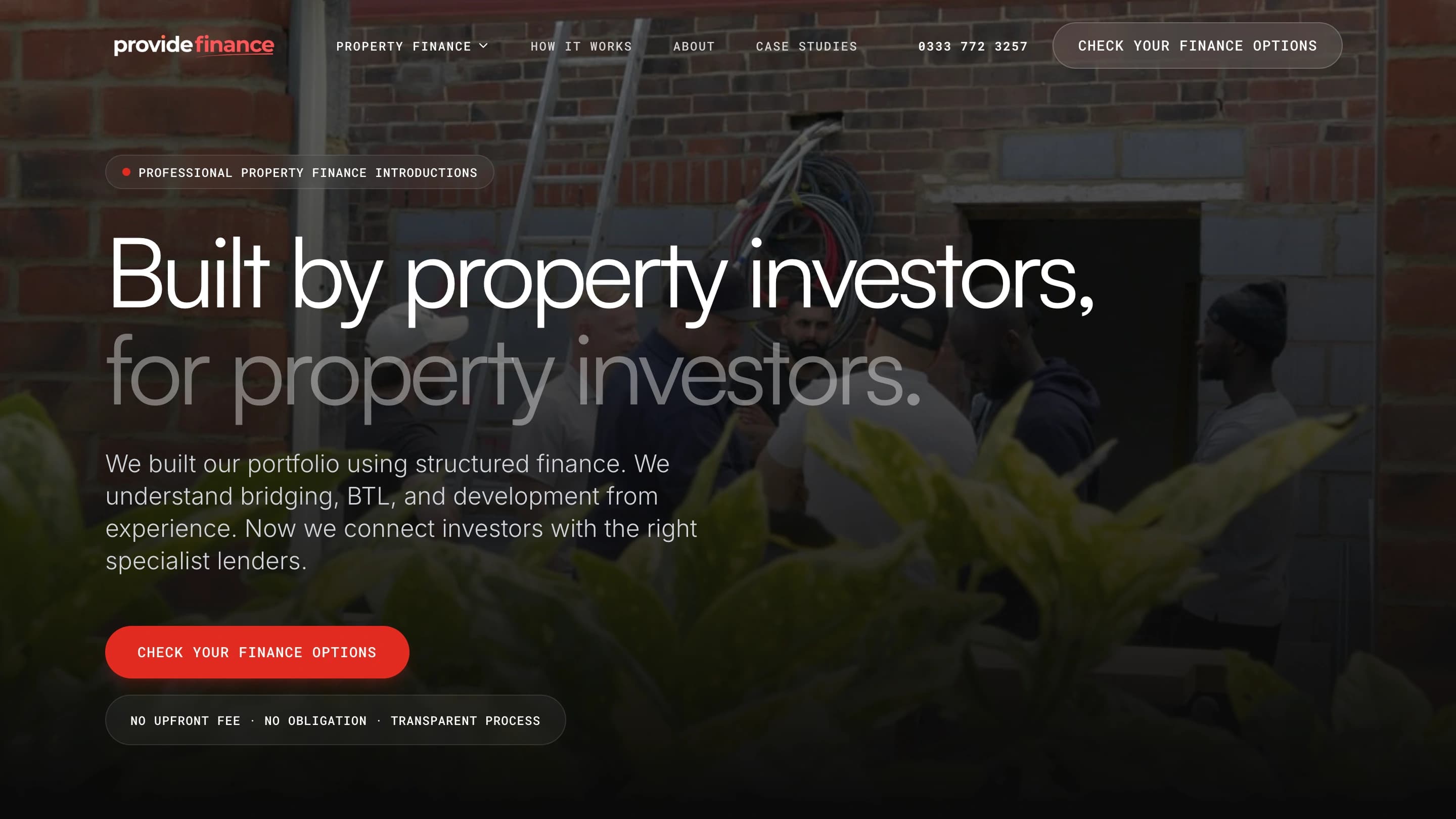 Provide Finance website design