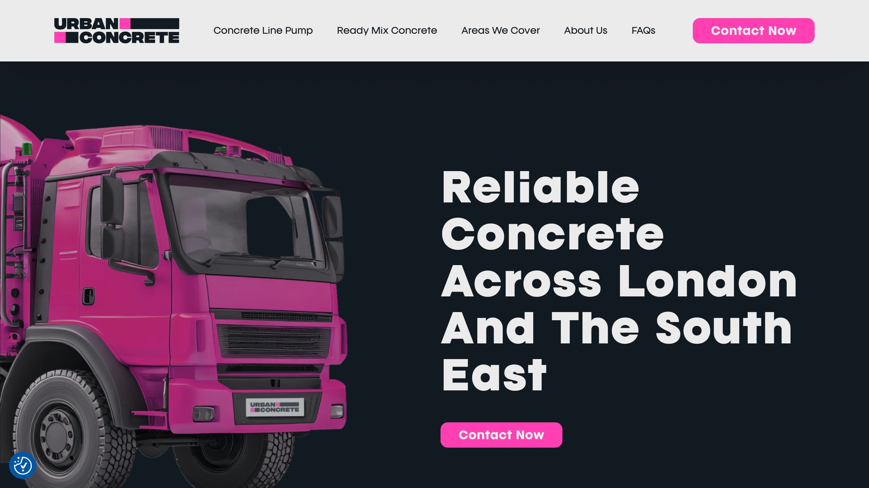 Urban Concrete website design