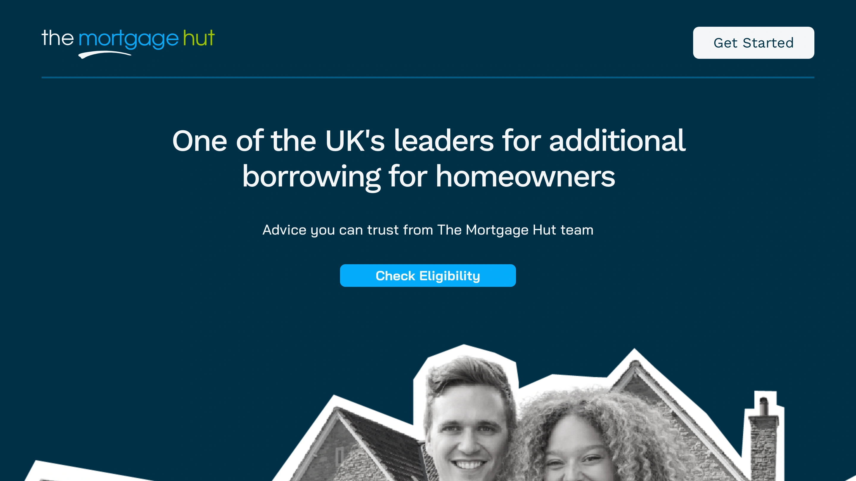 The Mortgage Hut website presented on desktop and laptop