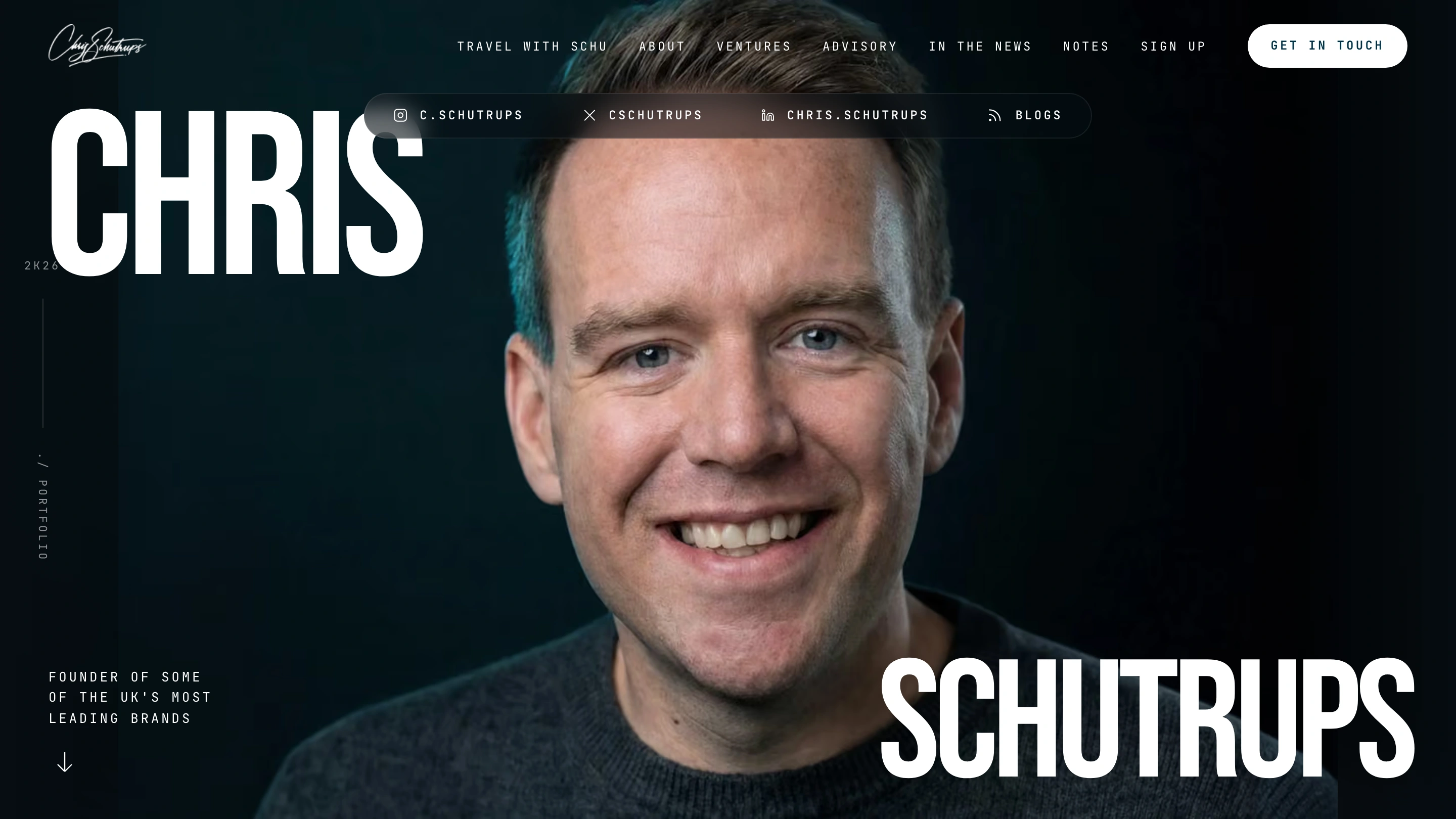 Schutrups website presented on desktop and laptop